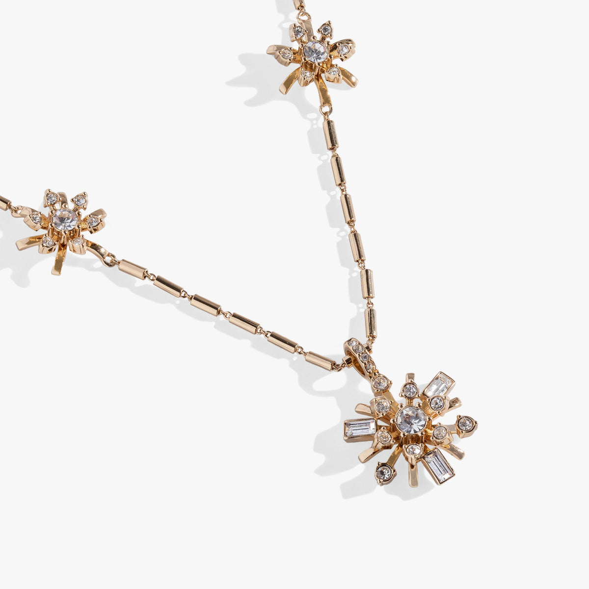 Alex and Ani Festive Sparkle Inline Pendant Necklace