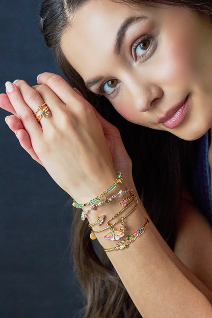 Alex and Ani Woodland Moth Flex Cuff