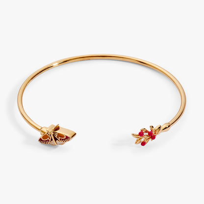 Alex and Ani Woodland Moth Flex Cuff