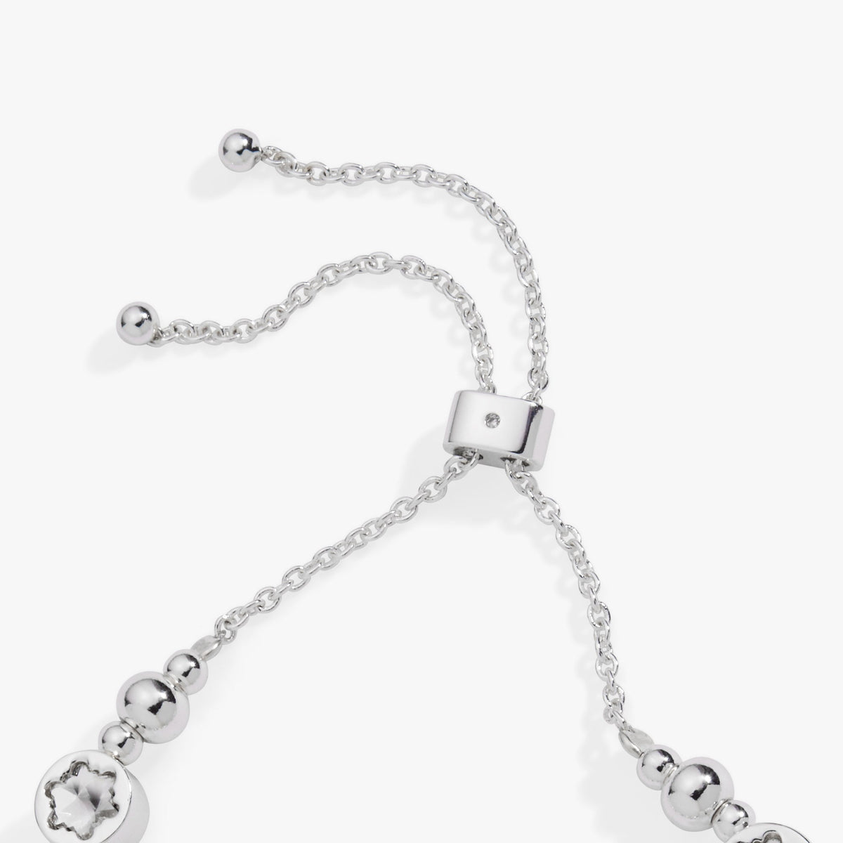 Alex and Ani Snowflake Crystal Beaded Bolo Bracelet