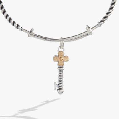 Alex and Ani Antique Key Charm Bangle