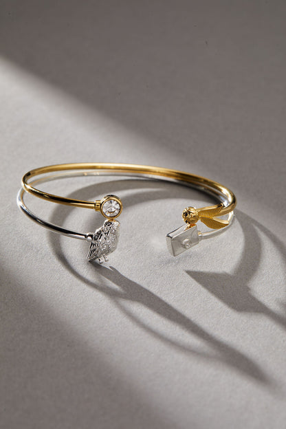 Alex and Ani Harry Potter™ Golden Snitch + Crystal Flex Cuff