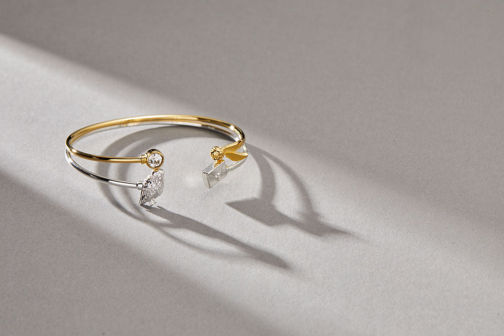 Alex and Ani Harry Potter™ Golden Snitch + Crystal Flex Cuff