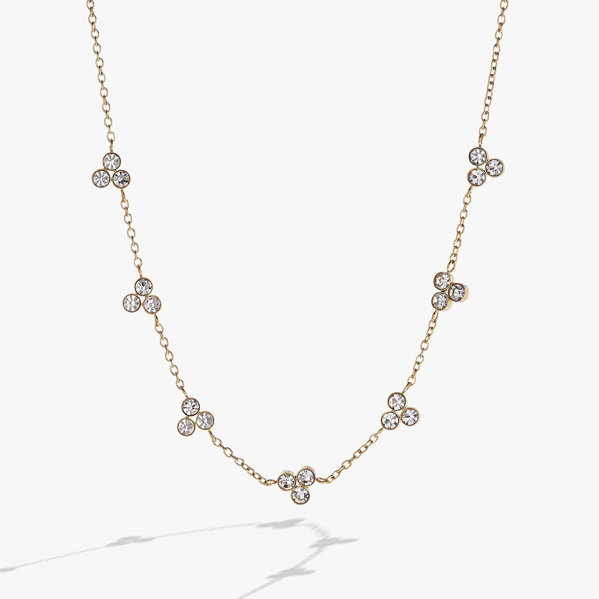 Alex and Ani Triple Stone Stationed Necklace
