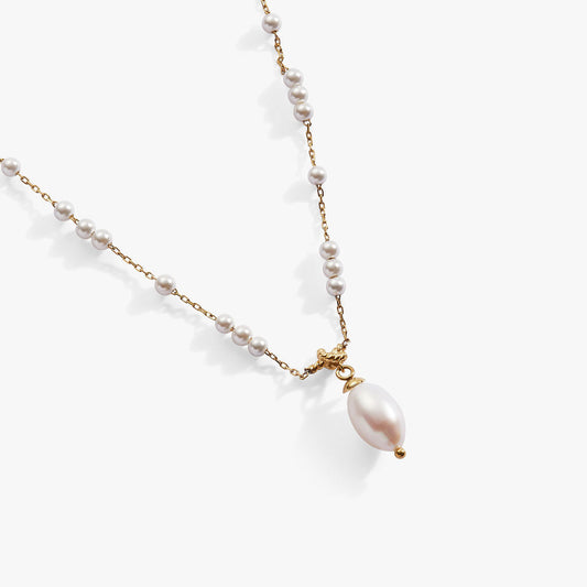 Alex and Ani Mother of Pearl Beaded Necklace