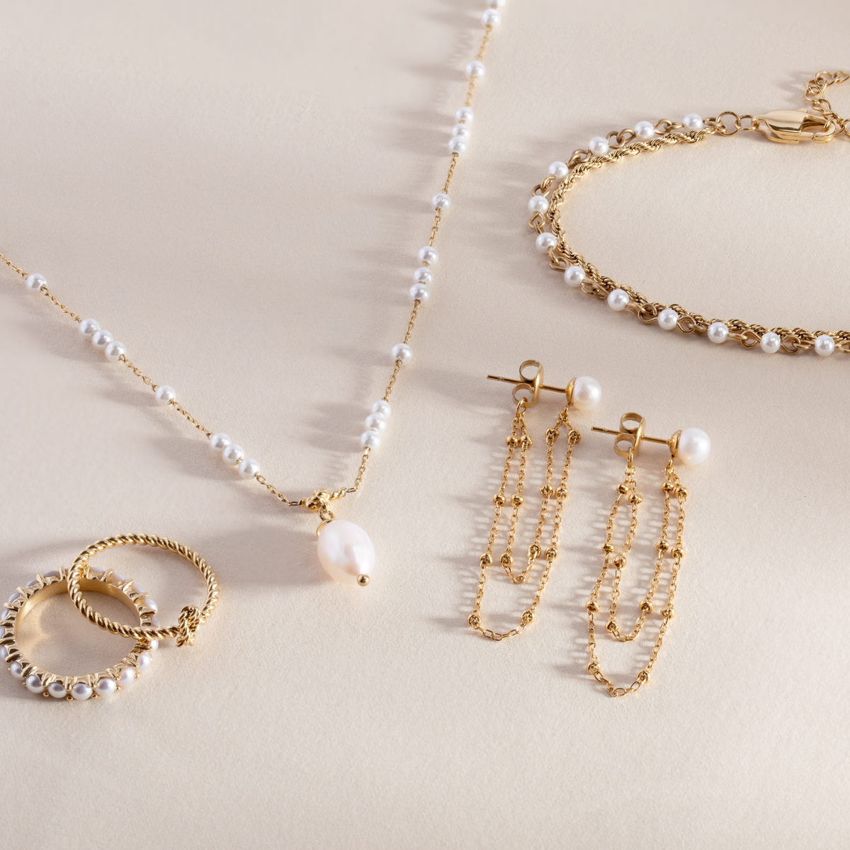 Alex and Ani Mother of Pearl Beaded Necklace