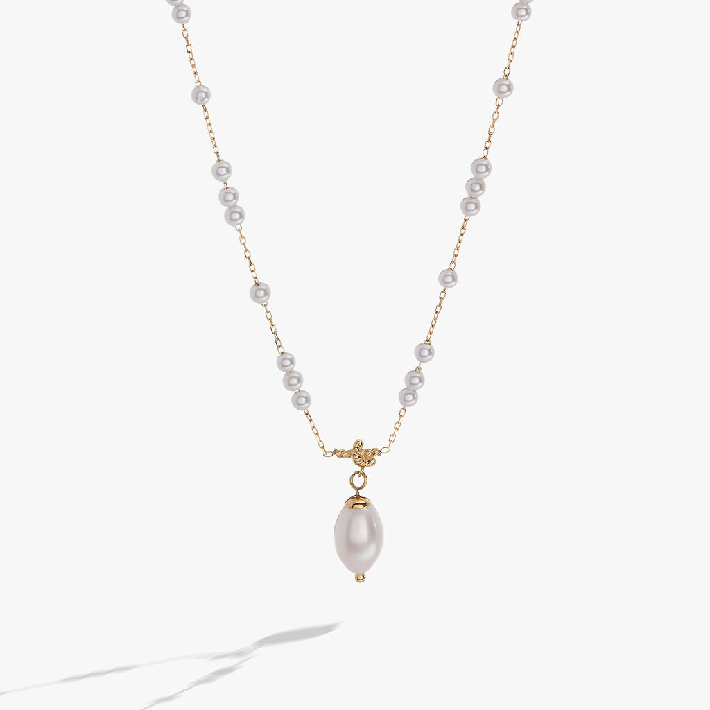 Alex and Ani Mother of Pearl Beaded Necklace
