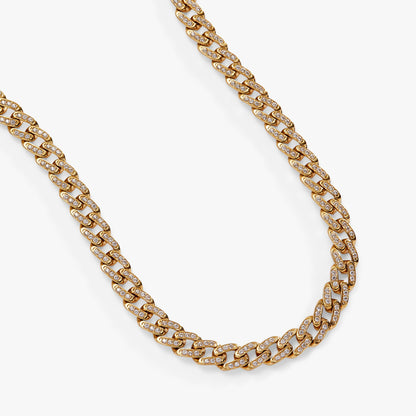 Alex and Ani Crystal Pave Curb Chain Necklace