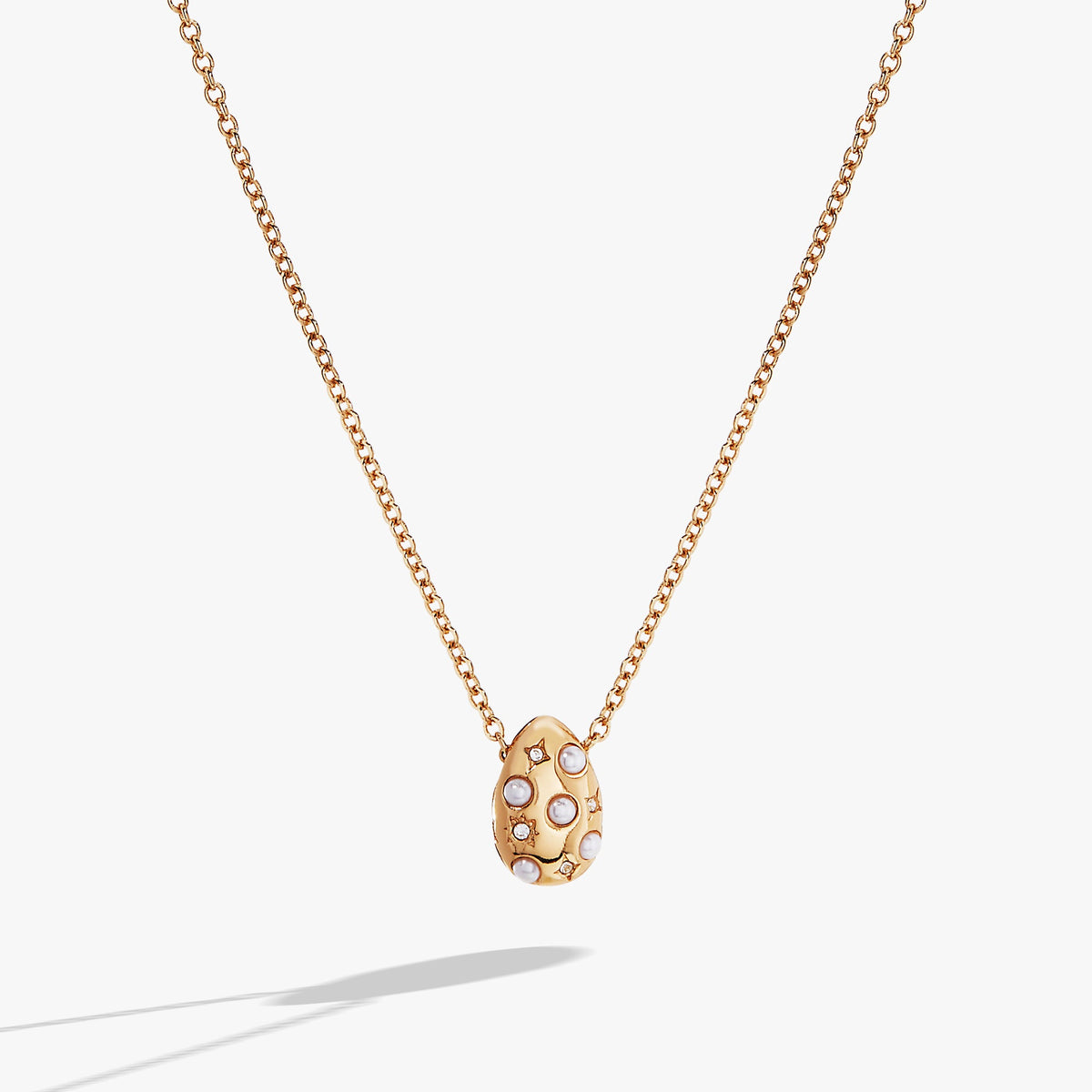 Alex and Ani Pearl and Crystal Pendant Necklace