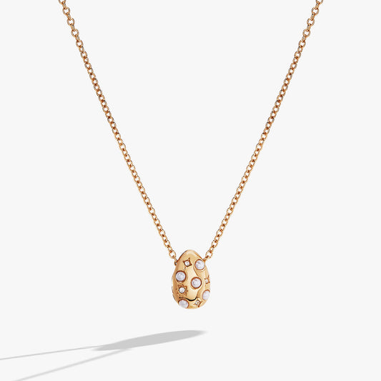 Alex and Ani Pearl and Crystal Pendant Necklace