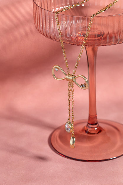 Alex and Ani Coquette Bow Necklace