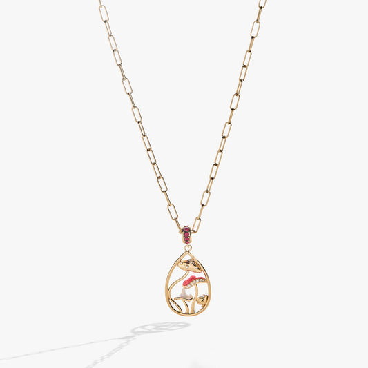 Alex and Ani Mushroom Pendant Necklace