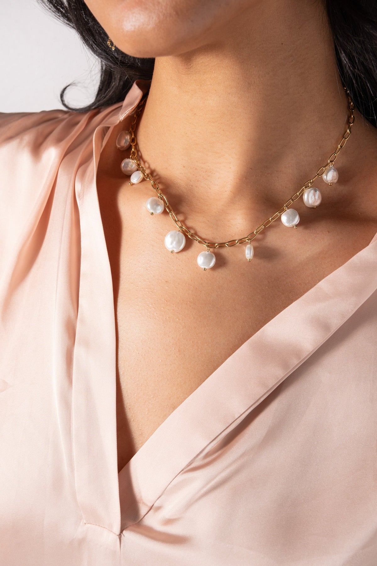 Alex and Ani Coin Pearl Necklace