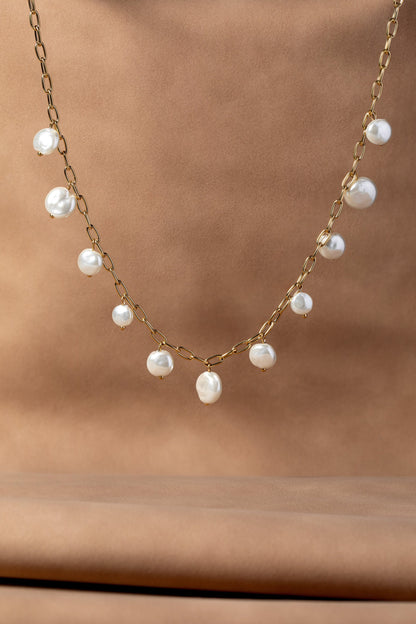 Alex and Ani Coin Pearl Necklace