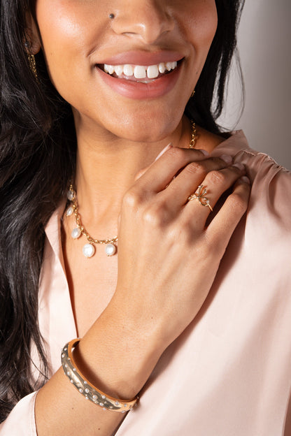 Alex and Ani Coin Pearl Necklace