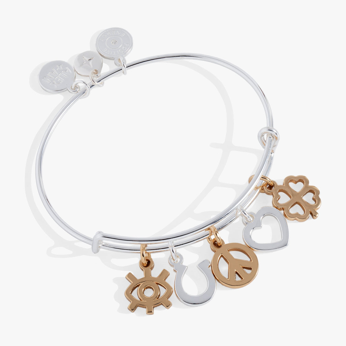 Alex and Ani Mixed Symbol Multi-Charm Bangle