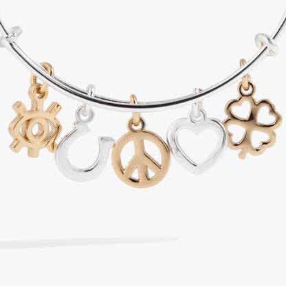 Alex and Ani Mixed Symbol Multi-Charm Bangle