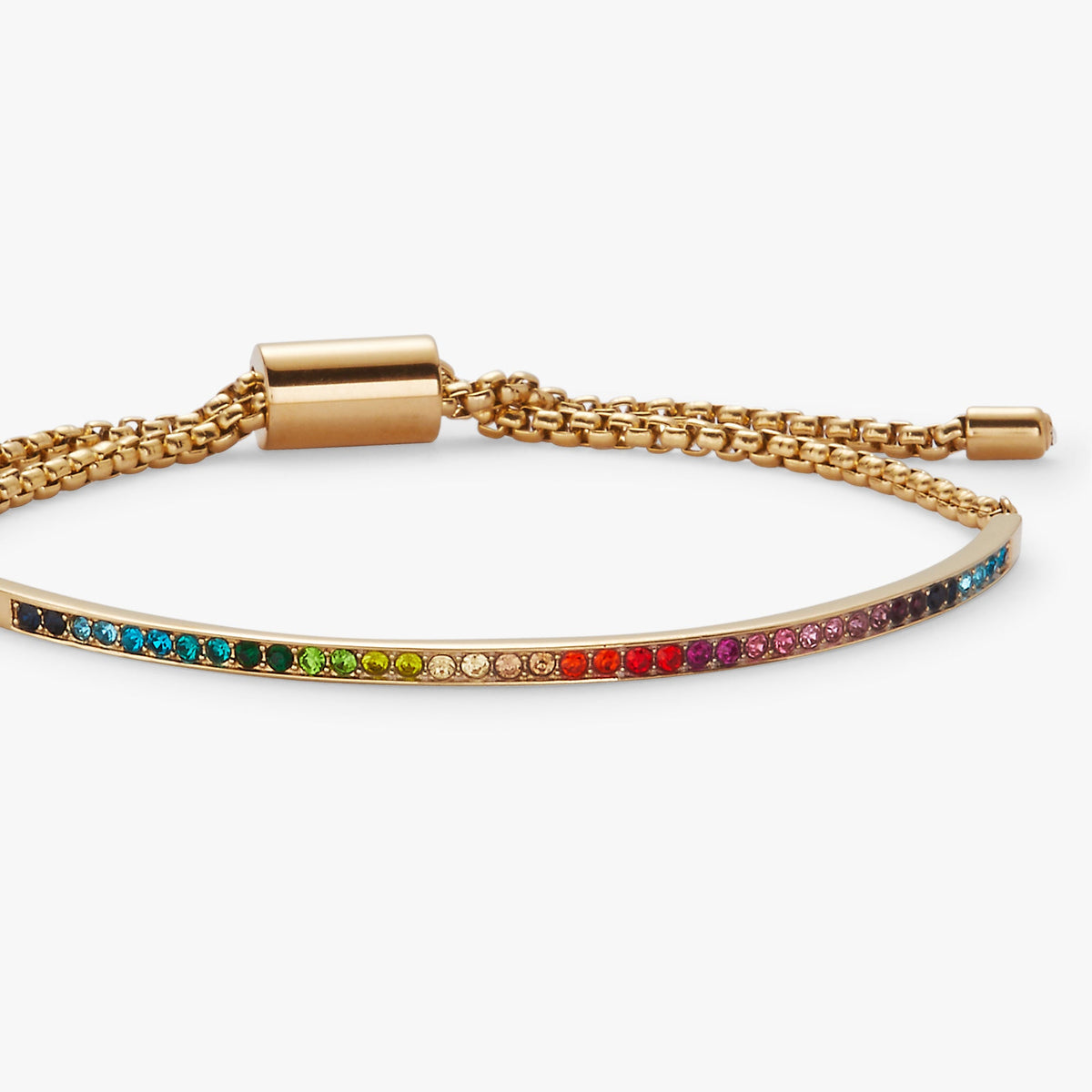 Alex and Ani Rainbow Ombre Pave Bolo