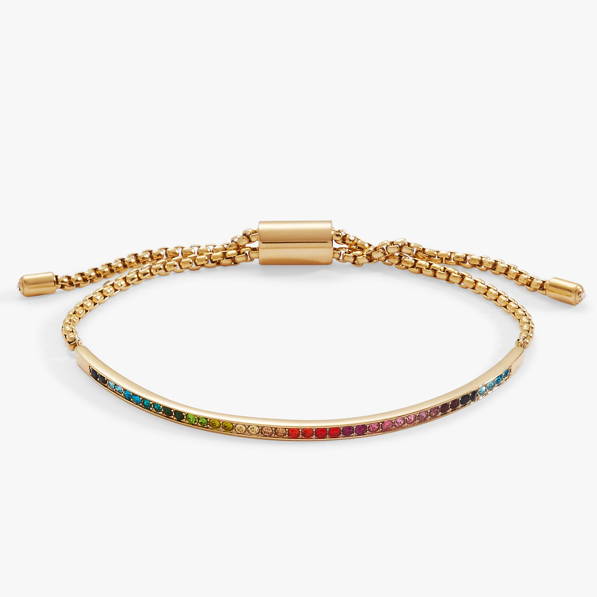 Alex and Ani Rainbow Ombre Pave Bolo