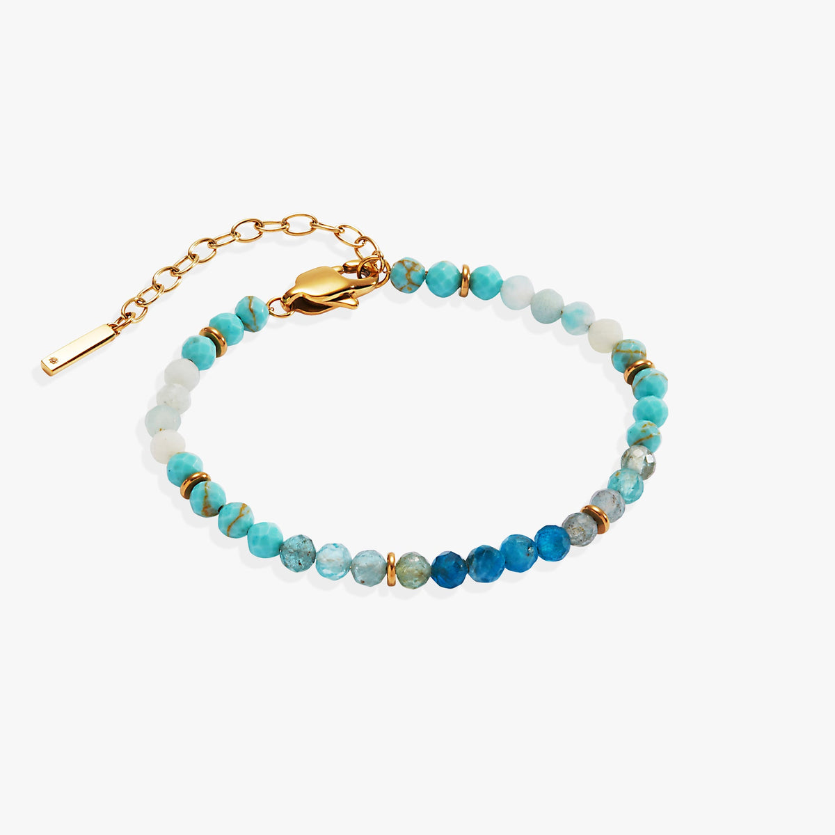 Alex and Ani Turquoise Ombre Semi-Precious Beaded Bracelet