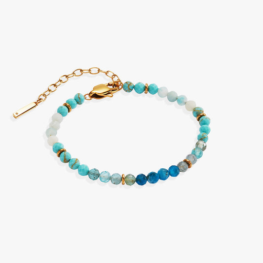 Alex and Ani Turquoise Ombre Semi-Precious Beaded Bracelet