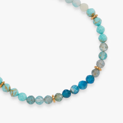 Alex and Ani Turquoise Ombre Semi-Precious Beaded Bracelet
