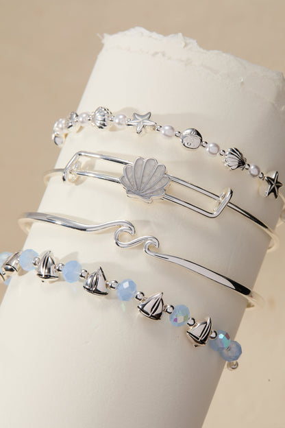 Alex and Ani Sailboat Beaded Bangle