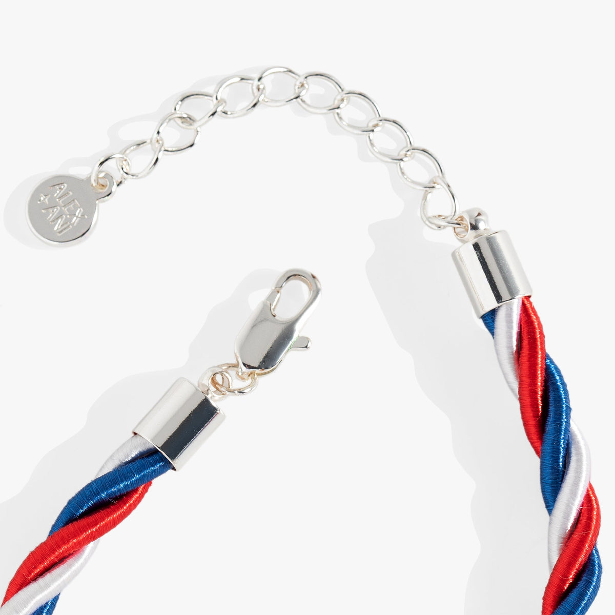 Alex and Ani Red, White and Blue Star Cord Bracelet