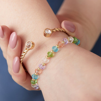 Alex and Ani Pastel Crystal Bracelet