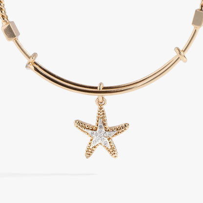 Alex and Ani Textured Starfish Charm Bangle
