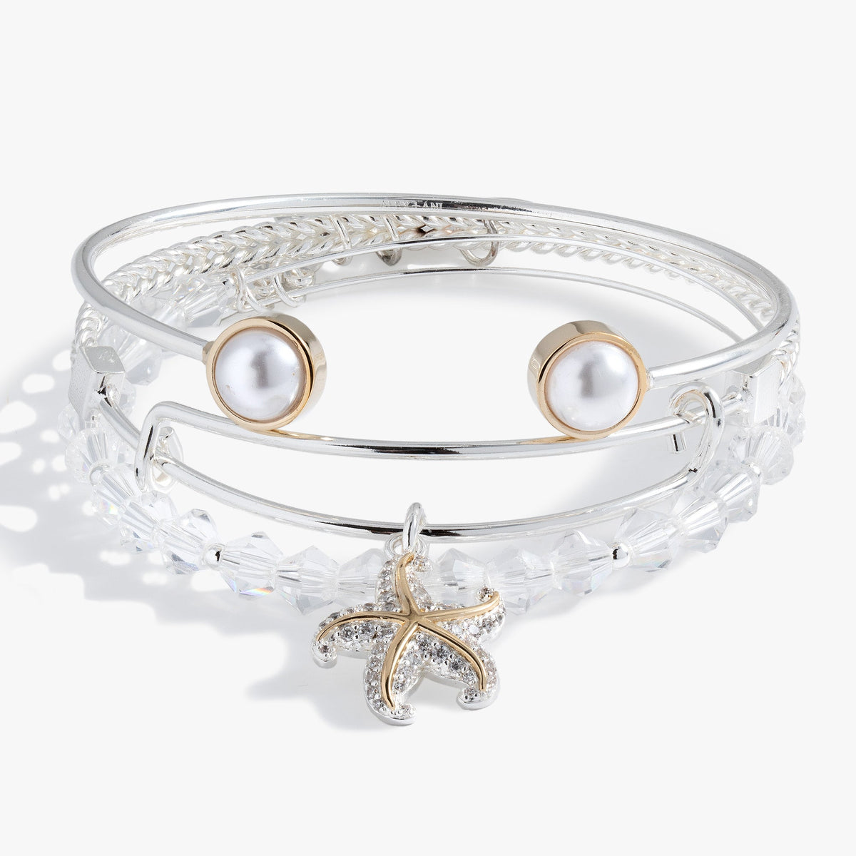 Alex and Ani Starfish Set of 3