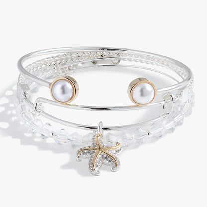 Alex and Ani Starfish Set of 3