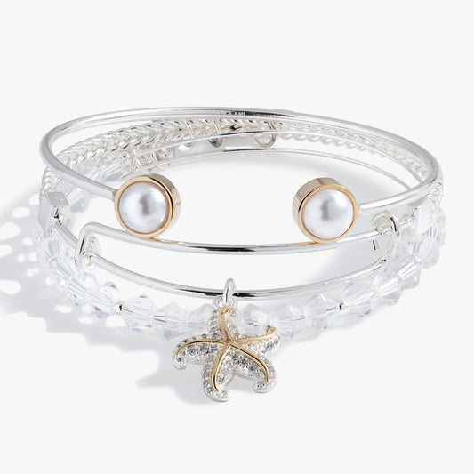 Alex and Ani Starfish Set of 3