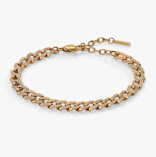 Alex and Ani Crystal Pave Curb Chain Bracelet