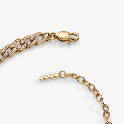 Alex and Ani Crystal Pave Curb Chain Bracelet