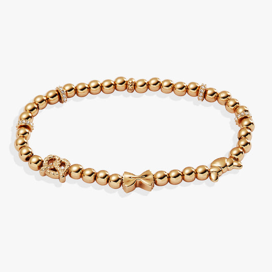 Alex and Ani “Carbs are My Love Language” Beaded Stretch Bracelet