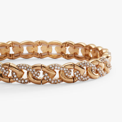 Alex and Ani Pave Curb Chain Stretch Bracelet