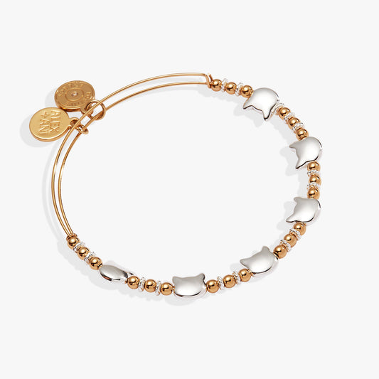Alex and Ani Cat Beaded Bangle