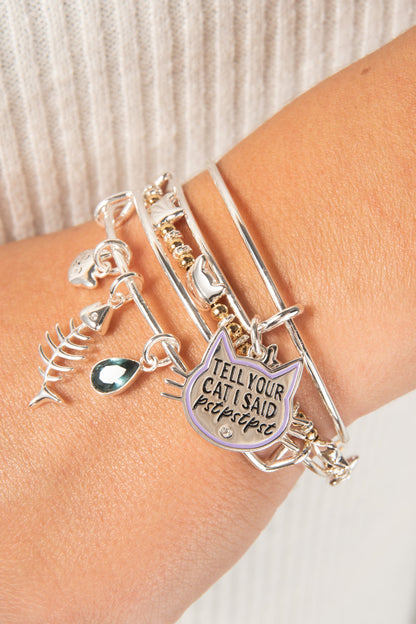 Alex and Ani Fish Bone Cat Bangle