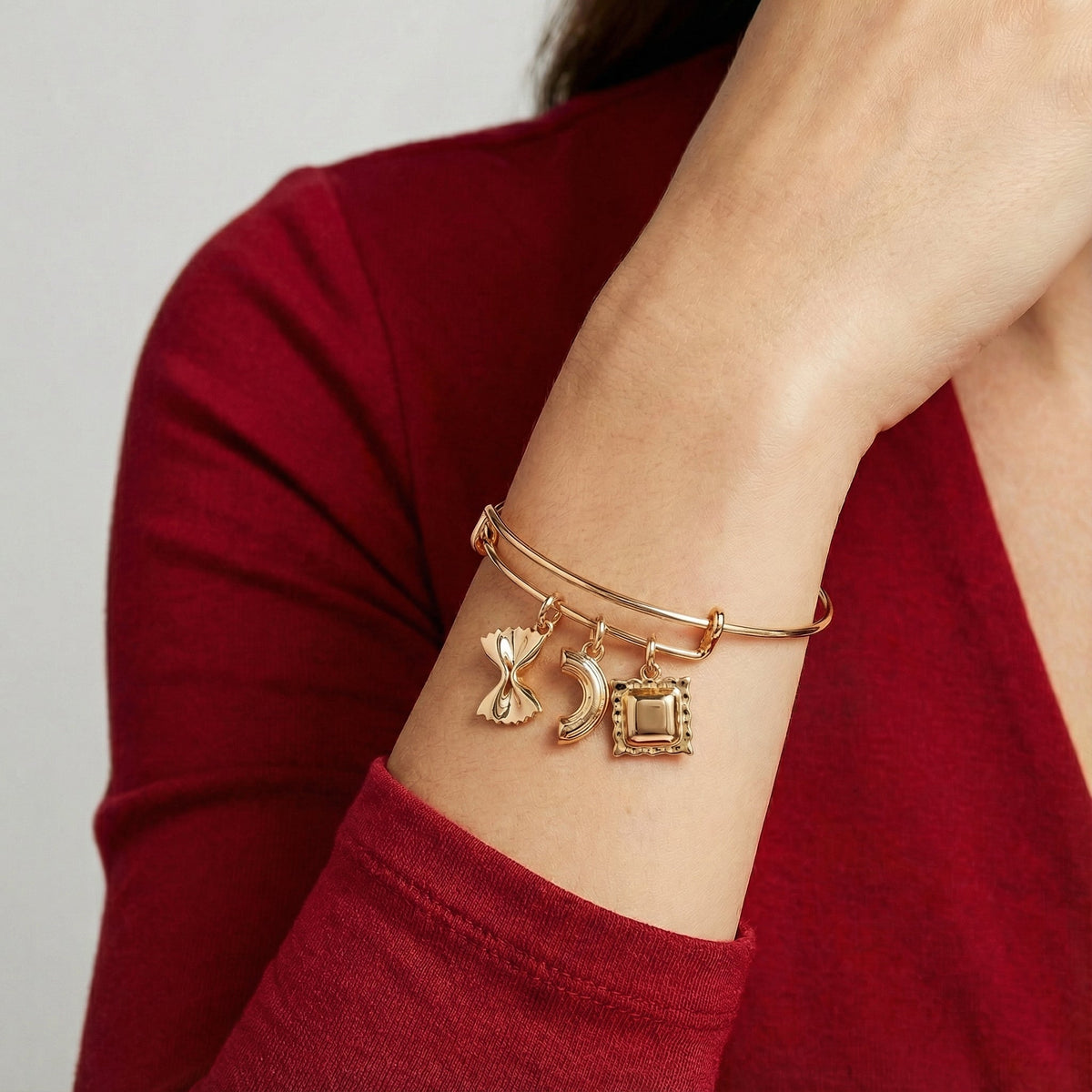 Alex and Ani Pasta Multi Charm Bangle