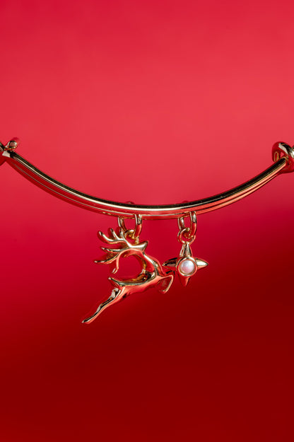 Alex and Ani Holiday Reindeer Bangle