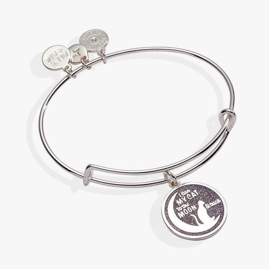 Alex and Ani Love My Cat to the Moon and Back Bangle