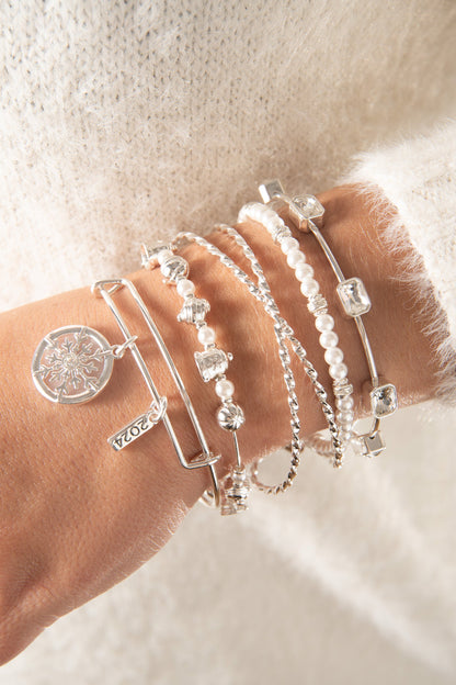 Alex and Ani Bells Beaded Bangle