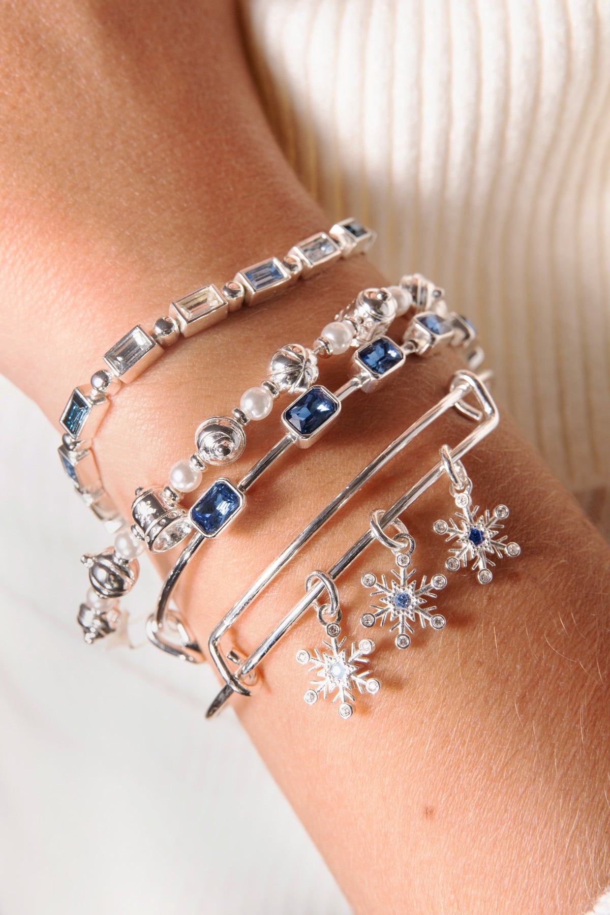 Alex and Ani Bells Beaded Bangle