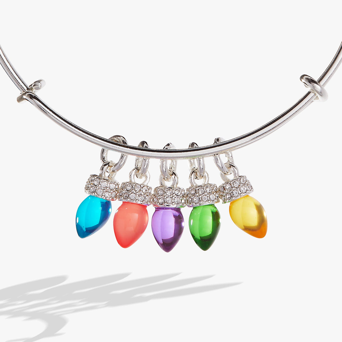 Alex and Ani Christmas Light Bulb Charm Bangle