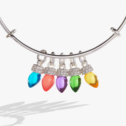 Alex and Ani Christmas Light Bulb Charm Bangle