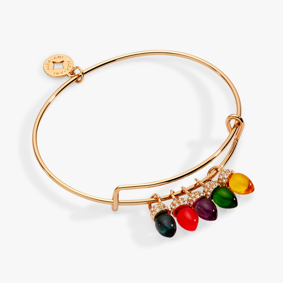 Alex and Ani Christmas Light Bulb Charm Bangle