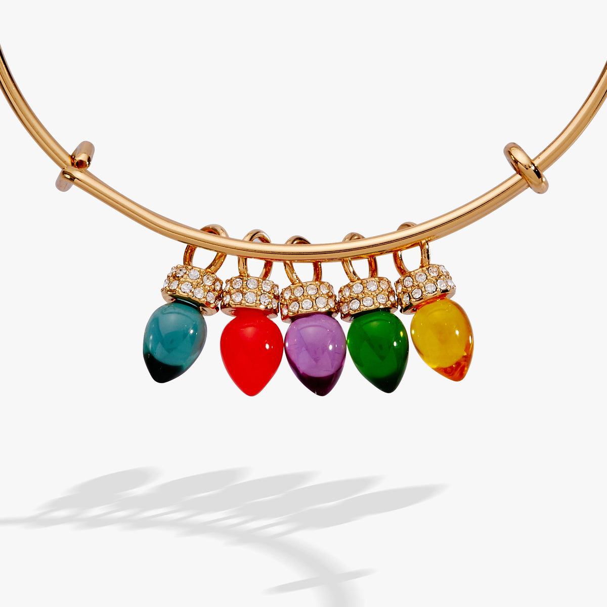 Alex and Ani Christmas Light Bulb Charm Bangle
